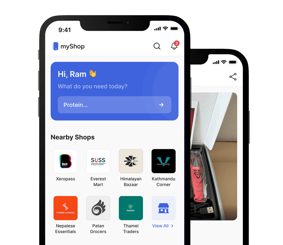 myshop app view