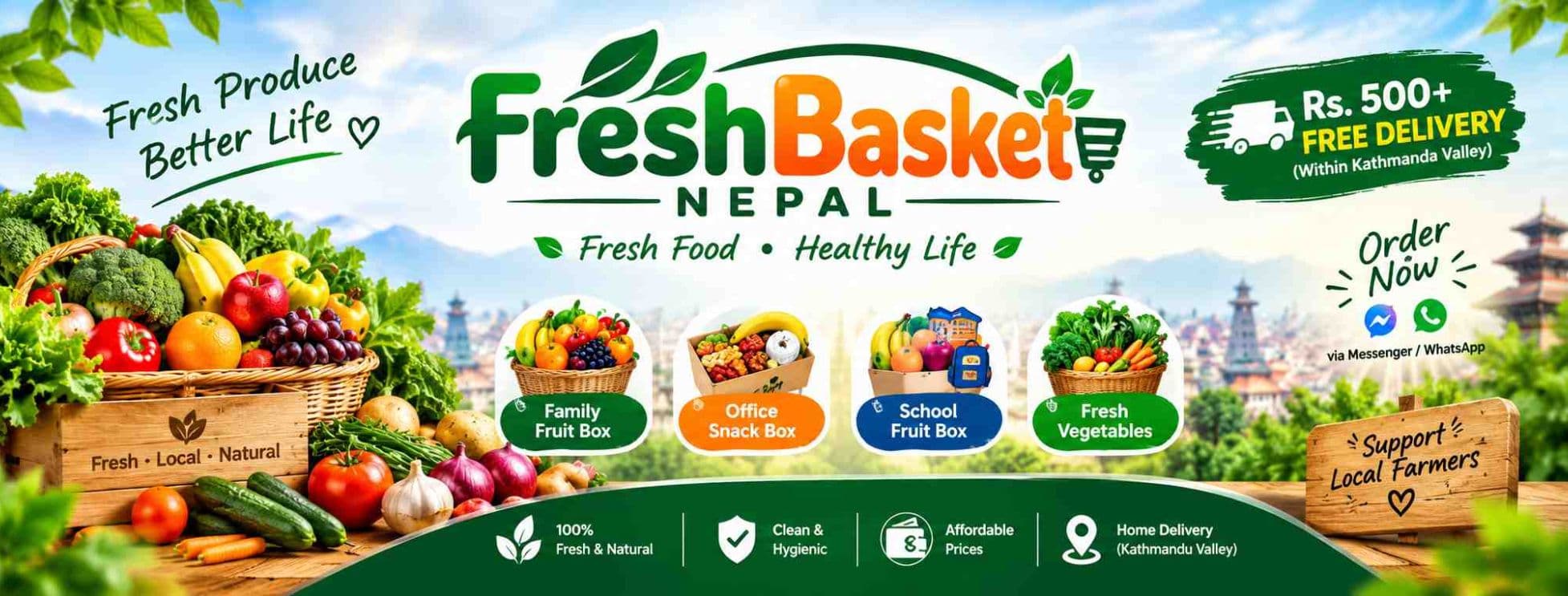 FreshBasket Nepal banner