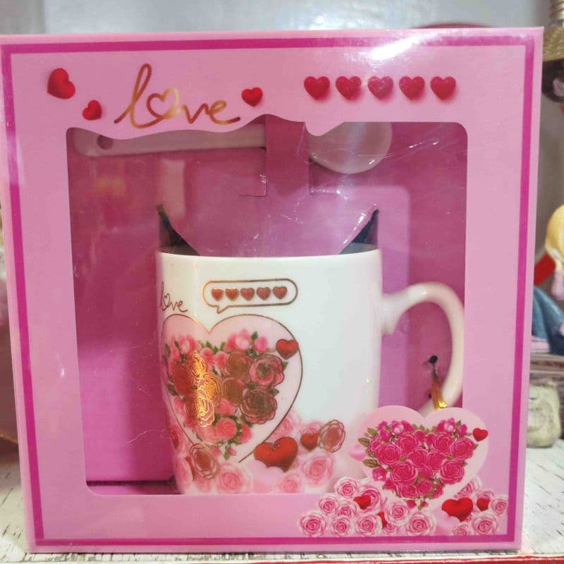 Cup With Spoon (multi Design)