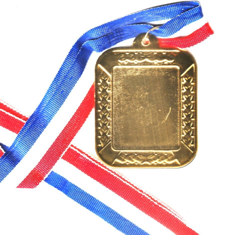 Square Medal Gold