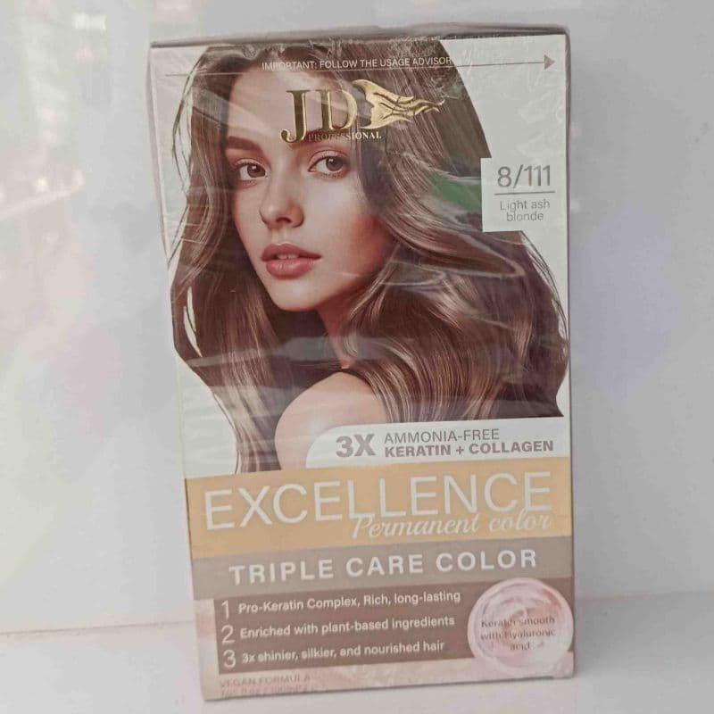 JD Excellence Permanent Colour ( 8/ 111) Light Ash Blonde