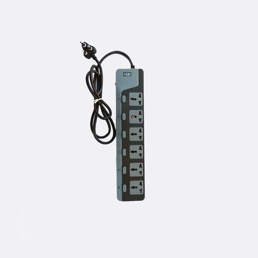 Multiplug 1.5M, Pure Copper Power Extension Board with 6 Individual Switches (XEC-660N15)