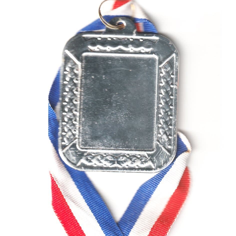Square Medal Silver
