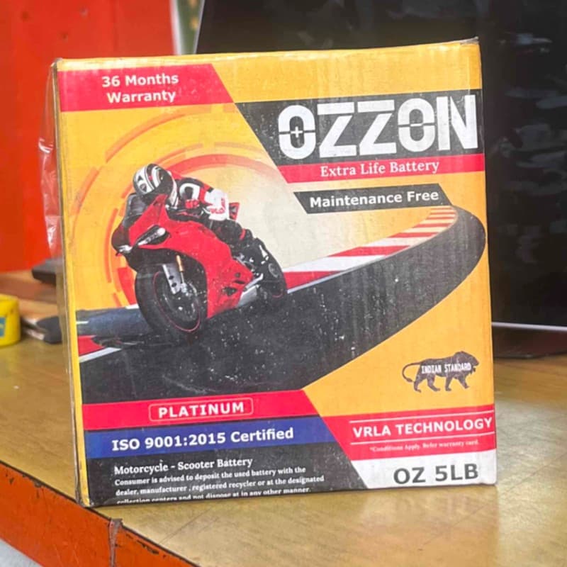 Ozzon Battry 5AM  LB For Bike Scooters