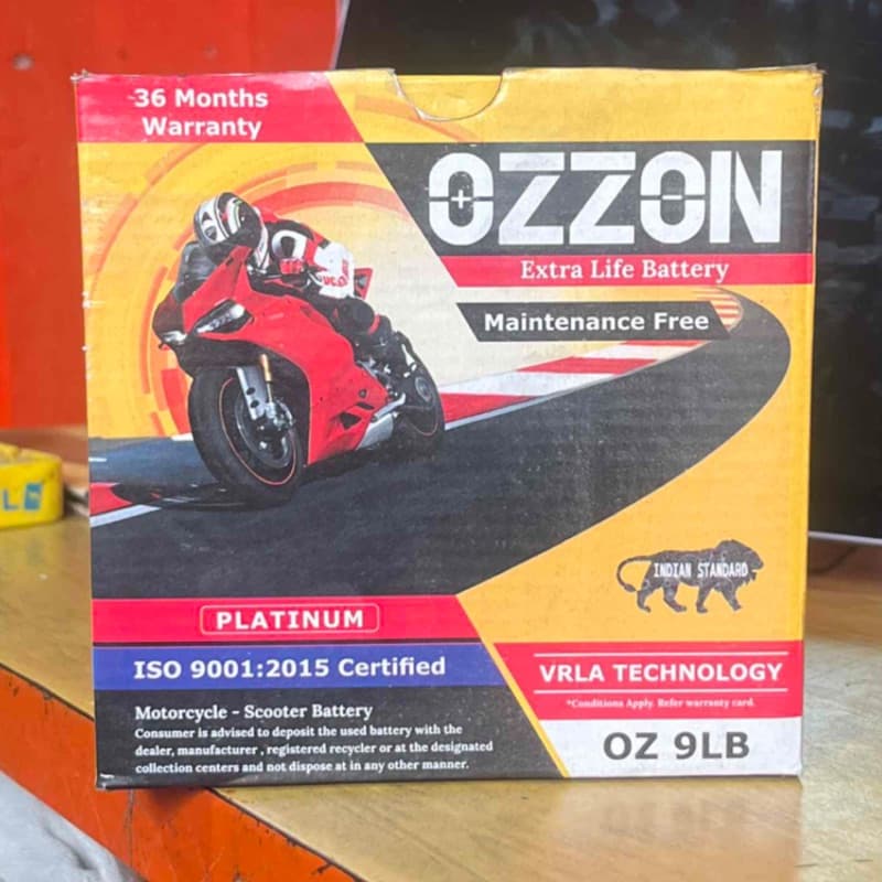 Ozzon Battry 9 AM LB For Bike