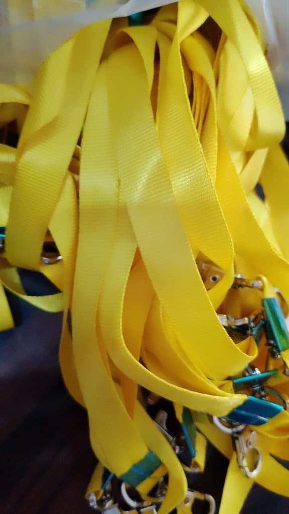 Readymade Lanyard Metal 15- Yellow
