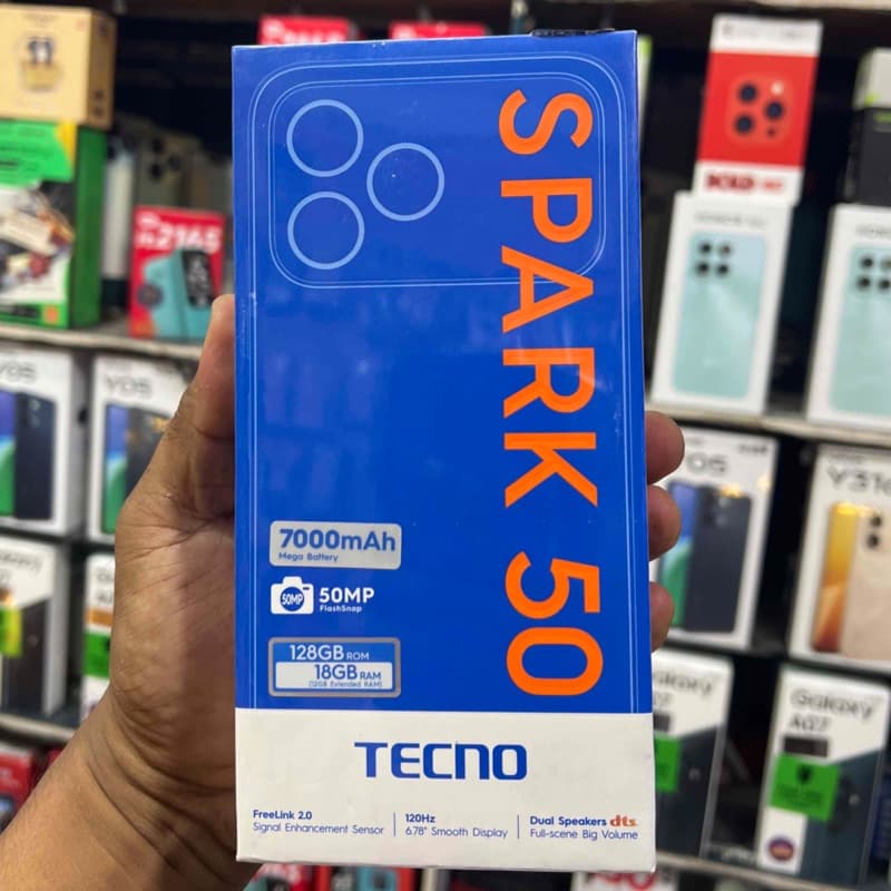 Tecno Spark 50  6GB RAM 128GB ROM. 7000mAh Battery 50MP Camera With FreeLink, photo 3 of 3