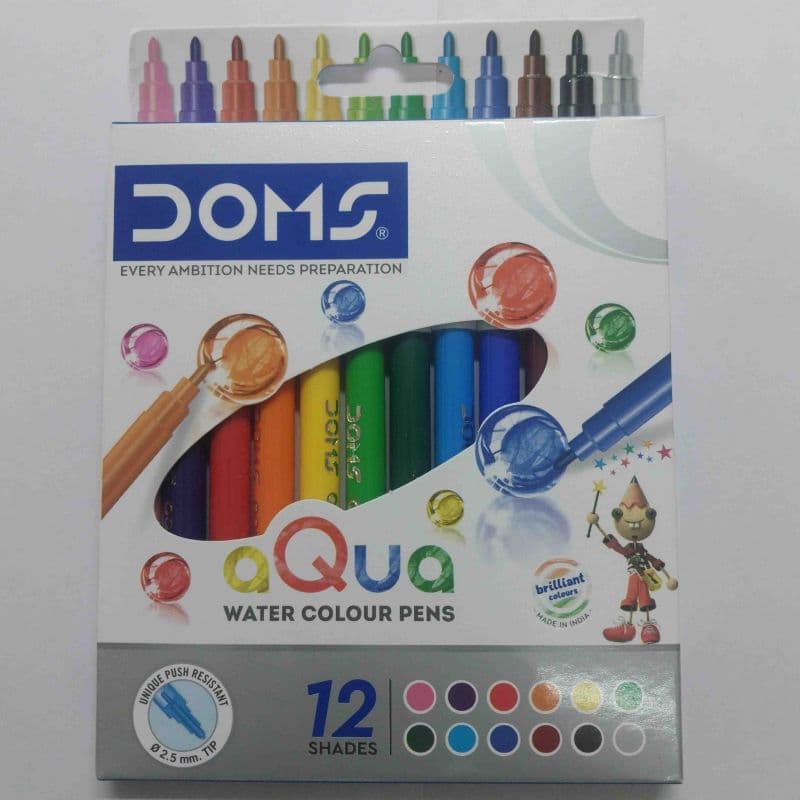 Doms Water Colour Pens  12 Shades