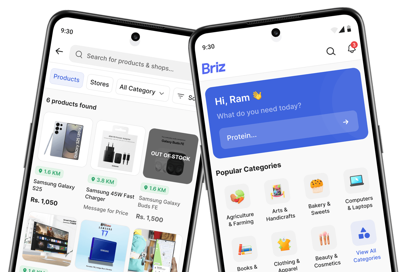 Briz mobile app preview