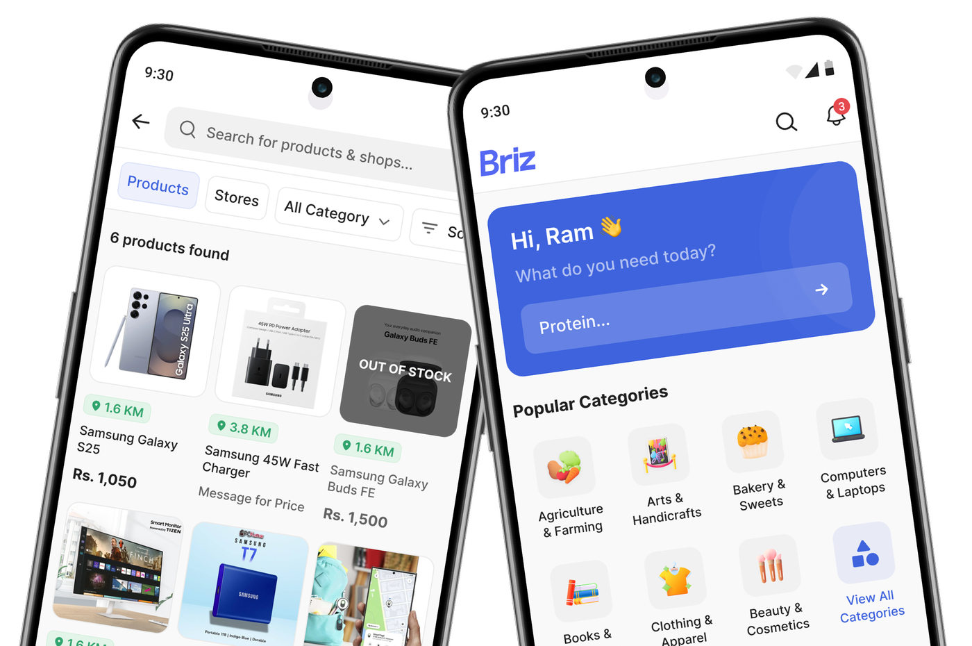 Briz mobile app preview
